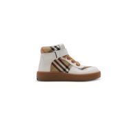 Burberry Kids checkered high-top sneakers - White 28-30-32-34