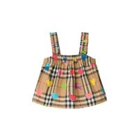 Burberry Kids heart Check cotton top - Neutrals 6-36
