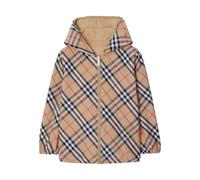 Burberry Kids reversible check-pattern cotton jacket - Neutrals 3-4-6-8-10-12-14