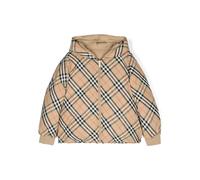 Burberry Kids reversible checked puffer jacket - Neutrals 6-8-10-12-14