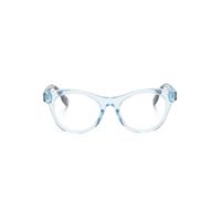Burberry Kids transparent-design square-frame glasses - Blue One Size