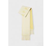 Burberry Logo Intarsia Reversible Scarf Alpaca Wool