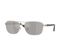 Burberry Man BE3163 10056G Sunglasses Metal Silver Grey Squared Mirrored