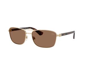 Burberry Man Sunglass BE3163 - Frame color: Light Gold, Lens color: Dark Brown