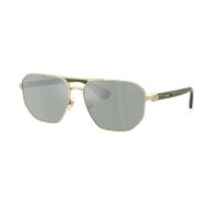 Burberry Man Sunglass BE3166 - Frame color: Light Gold, Lens color: Petrol Green Mirror Silver