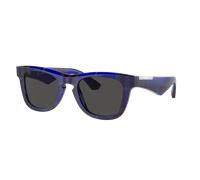 Burberry Man Sunglass BE4426 - Frame color: Check Blue, Lens color: Dark Grey