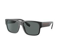 Burberry Man Sunglass Knight - Frame color: Matte Black, Lens color: Polarized Dark Grey