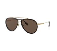 Burberry Man Sunglass Oliver - Frame color: Gold, Lens color: Dark Brown
