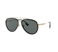 Burberry Man Sunglass Oliver - Frame color: Gold, Lens color: Polarized Dark Grey