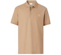 Men's Burberry Branded Circle Logo Camel Beige Polo Shirt - Tan - Size: 38/Regular
