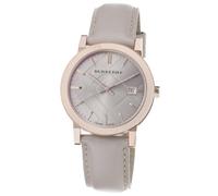 BURBERRY Men's BU9014 Large Check Tan Leather Strap Watch