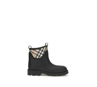 Burberry Men's Marsh Stamp Ankle Boots with Iconic Pattern - 44 EU - Black