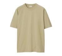 Burberry Mens Oversize Crewneck Neutral Beige T-Shirt Cotton - Size X-Small
