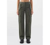 Burberry Pants Woman color Green - Size: 8 - female