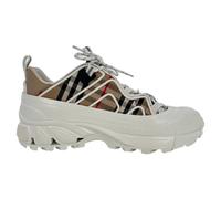 Burberry Women's Preloved Arthur Vintage Check Sneakers in Beige Canvas | Size: 11