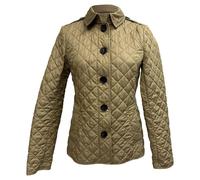 Burberry Preloved Brit Button-Down Quilted Copford Jacket In Beige Polyester Beige 36