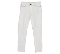 Burberry Preloved Straight-Leg Jeans In White Cotton In Ecru Ecru
