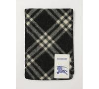 Burberry Pure Wool Scarf with Check Pattern and Equestrian Knight Logo - Size: OS - male