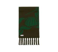 Burberry reversible EKD wool scarf - Green OS