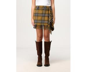 Burberry Skirt Woman color Mustard - Size: S - female