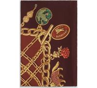 Burberry Square Pure Silk Scarf with Graphic Print and EKD Logo - Size: OS - female