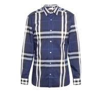 Burberry SS21 Classic Plaid Long Sleeves Shirt 'Navy Blue' 40234821 XS