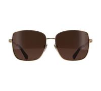 Burberry Sunglasses BE3158 110973 Light Gold Dark Brown