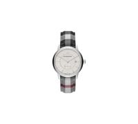 Burberry The Classic Watch Horseferry Silver BU10002 - 40mm Swiss Quartz, Date, Small Seconds, Textured Dial, Leather Strap