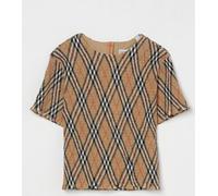 Burberry Top Kids color Beige - Size: 10 - female