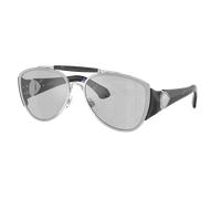 Burberry Unisex Sunglass BE3161 - Frame color: Silver, Lens color: Light Grey Tampo Silver
