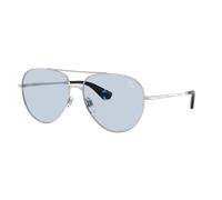 Burberry Unisex Sunglass BE3172 - Frame color: Silver, Lens color: Azure