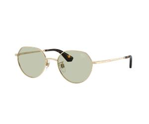 Burberry Unisex Sunglass BE3173D - Frame color: Light Gold, Lens color: Light Green