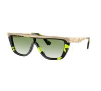 Burberry Unisex Sunglass BE3174 - Frame color: Green Havana, Lens color: Clear Gradient Green