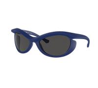 Burberry Unisex Sunglass BE4428U - Frame color: Blue, Lens color: Dark Grey