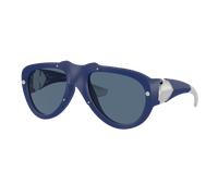 Burberry Unisex Sunglass BE4433U - Frame color: Blue Rubber, Lens color: Dark Blue