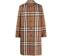 Burberry Vintage Check-pattern cotton coat - Brown 48-50