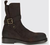 Burberry Waxed Leather Ankle Boot - Size: 44 - male
