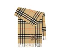Burberry wide cross stitch EKD Check cashmere scarf - Neutrals OS