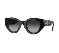 Burberry Woman BE4390 MEADOW 30018G Sunglasses Acetate Black Grey Pantos Normal Shaded
