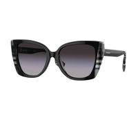 Burberry Woman BE4393 MERYL 40518G Sunglasses Acetate Black Grey Cat Eye Normal Shaded