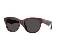Burberry Woman BE4432U 411587 Sunglasses Acetate Red Grey Pantos Normal