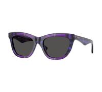Burberry Woman BE4435 411387 Sunglasses Acetate Violet Grey Cat Eye Normal