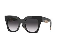 Burberry Woman BE4364 KITTY 39428G Sunglasses Acetate Black Grey Squared Normal Shaded