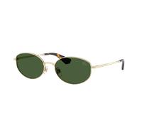 Burberry Woman Sunglass BE3169 - Frame color: Light Gold, Lens color: Dark Green
