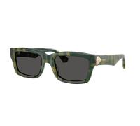 Burberry Woman Sunglass BE4443 - Frame color: Check Green, Lens color: Dark Grey