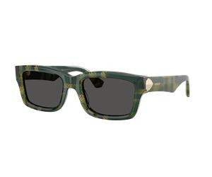 Burberry Woman Sunglass BE4443 - Frame color: Check Green, Lens color: Dark Grey