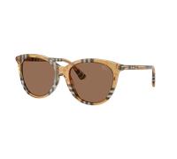Burberry Woman Sunglass BE4455 - Frame color: Check Sand, Lens color: Dark Brown