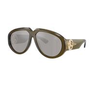 Burberry Woman Sunglass BE4479U - Frame color: Green, Lens color: Light Grey Mirror Silver