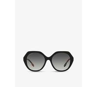 Burberry Womens Black Be4375 Vanessa Irregular-frame Acetate Sunglasses
