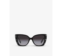 Burberry Womens Black Be4393 Meryl Cat-eye Acetate Sunglasses